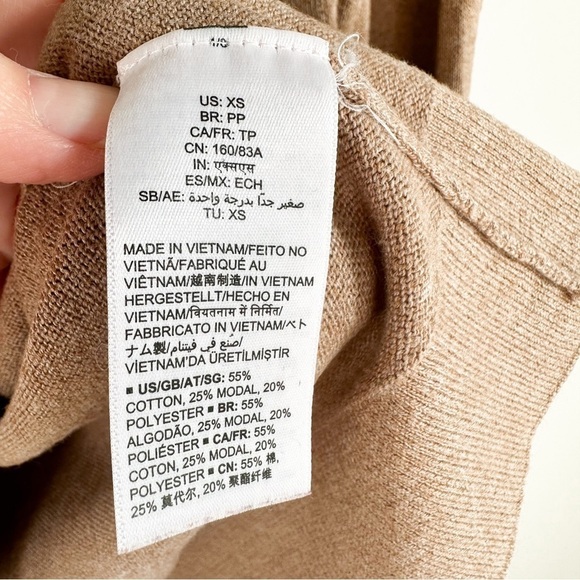 Amazon Essentials Camel Tan Neutral Turtleneck Pullover Sweater sz XS - Picture 5 of 7